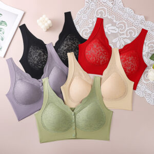 Underwear for mother, wireless bra, lace tank top, bra top